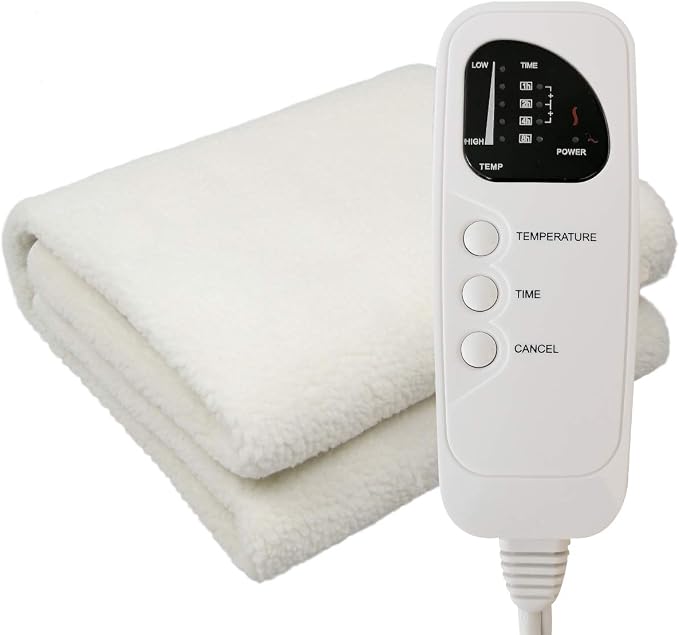 Deluxe Ultra-Thick Fleece Massage Table Warmer,Heating Pad with 5 Heat Settings & Timer,12 Ft Cord and Overheat Protection for Spa Table,Massage Bed,Home Bed,71”x30”