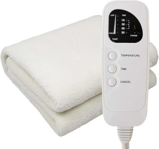Deluxe Ultra-Thick Fleece Massage Table Warmer,Heating Pad with 5 Heat Settings & Timer,12 Ft Cord and Overheat Protection for Spa Table,Massage Bed,Home Bed,71”x30”