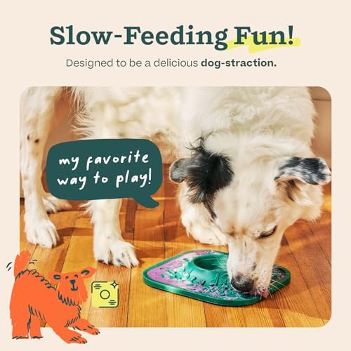 Woof LickMat, Slow Feeder Mat for Dogs, Lavender
