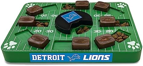 Pets First NFL Detroit Lions Puzzle Toy, Puzzle Treat Dog Toy, Interactive Dog Treat Toy, Dog Puzzle