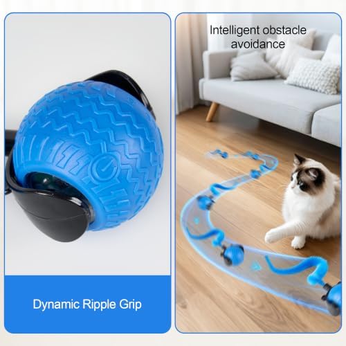 Interactive Cat Toys for Indoor Cats, Automatic Rolling Cat Balls