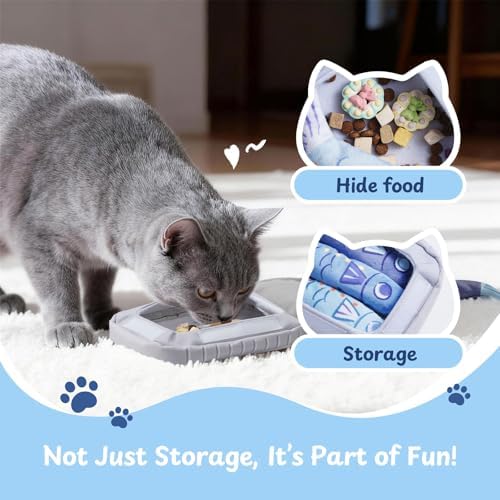 Nocciola Sardines Catnip Toys for Indoor Cats - 3 Pack Cat Toys Fish with Pouch, Cat Nip Toys Cat Kicker Toy with Crinkle Paper, Interactive Cat Toy for Kitten Enrichment, Cat Gifts