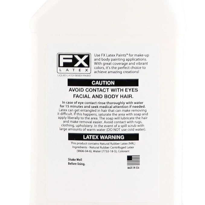 Flesh 16 Oz - Liquid Latex Face and Body Paint, Ammonia Free No Odor, Arts and Crafts Paint for Halloween Zombie Cosplay!