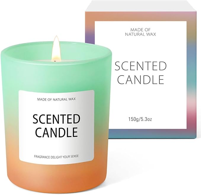 Woodronic Scented Candle, Jar for Home, 5.3 oz Mystery Candle Box, Gift Set for Women