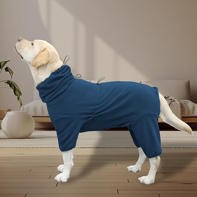 Dog Pajamas for Large Dogs,Extra Large Stretch, Suitable for Adult, Medium-Sized Dogs, Large Pet Jumpsuit Four-Legged Dog Clothes, Pet Clothing. (Blue, 5XL)
