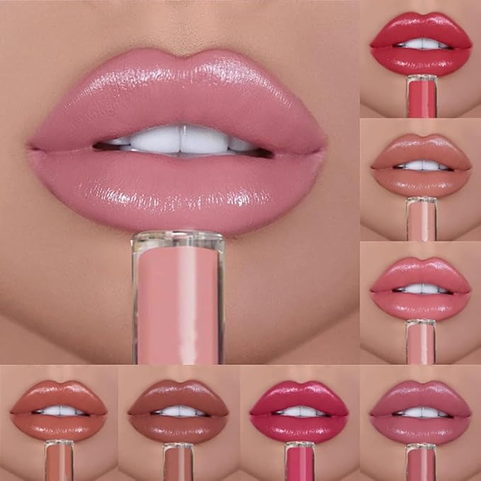 12 Colors Lips Staining Lip Oil, 2025 Upgrade Cream Texture Lipstick Long-Lasting Moisturizing Lip Oil, Waterproof Lipstick Creamy Lip Gloss Non-stick to Cup (#011, One Size)