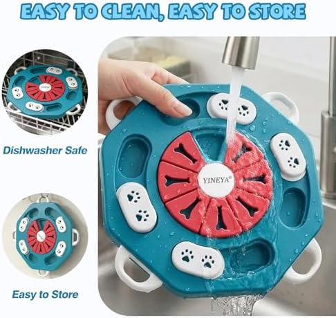 YINEYA Dog Puzzle Toy, Enrichment Toys for Dogs Training IQ & Treat Brain Games, Dog Toys to Keep Them Busy, Mental Stimulation for Dogs, Puppy Toy for Treat Dispensing, Puzzle for Small, Medium, Cats