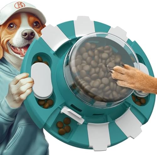 KADTC 2 Level Dog Puzzle Toy, Slow Feeder & Enrichment & Treat Dispenser