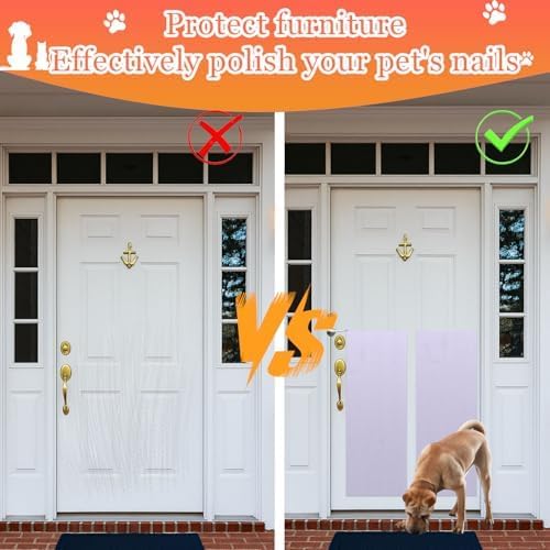 Dog Door Scratch Protector, White, 10in x 12.5ft