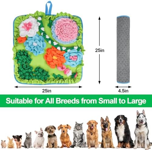 Vextronic Snuffle Mat for Dogs, Large Breed Slow Feeder Interactive Toy