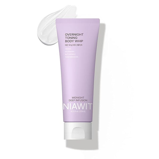 Overnight Toning Body Whip – Firming & Nourishing Night Cream for Loose Skin on Arms, Thighs & Belly | Smooth & Toned Look, Clinically Tested Skin Firming Cream 4.16 Fl Oz