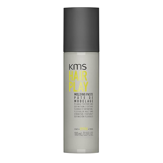 KMS HAIRPLAY Molding Paste Provides Texture, Natural Shine, Pliable Hold & Definition Unisex, 3.3 Fl oz