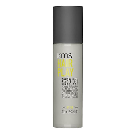 KMS HAIRPLAY Molding Paste Provides Texture, Natural Shine, Pliable Hold & Definition Unisex, 3.3 Fl oz