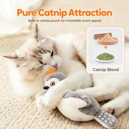 Flapping Bat Cat Toy, Flying Bat Toy Halloween, Hanging Rope (Bat)