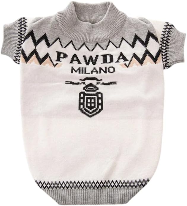 Dog Sweater for Small Dogs, Designer Dog Clothes, Luxury Pawda, Soft Knit | Designer dog clothes for small dogs with soft knit comfort, luxury styling and easy pullover fit for Yorkies in cold weather.