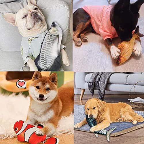 Flopping Fish Electric Cat Dog Pet Toy,Realistic Moving Rocking Interactive