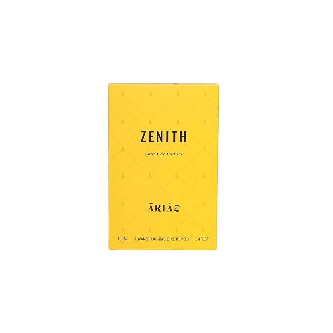 ARIAZ Zenith Men’s 3.4 Oz Extrait De Parfum - Powdery Floral Amber Cologne with Citrus, Vanilla & Woods - Nighttime Fall/Winter Fragrance for Men
