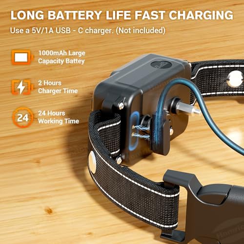 GPS Wireless Dog Fence Collar with 4 Modes, Adjustable Radius 49-6561ft