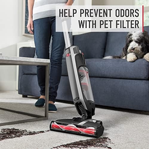 Hoover ONEPWR Evolve Pet Cordless Vacuum Cleaner, Black | Lightweight Stick Vac, Small Upright Vacuum Cleaner, Ideal for Pet Hair, Large Dirt Cup Capacity, Cordless Convenience
