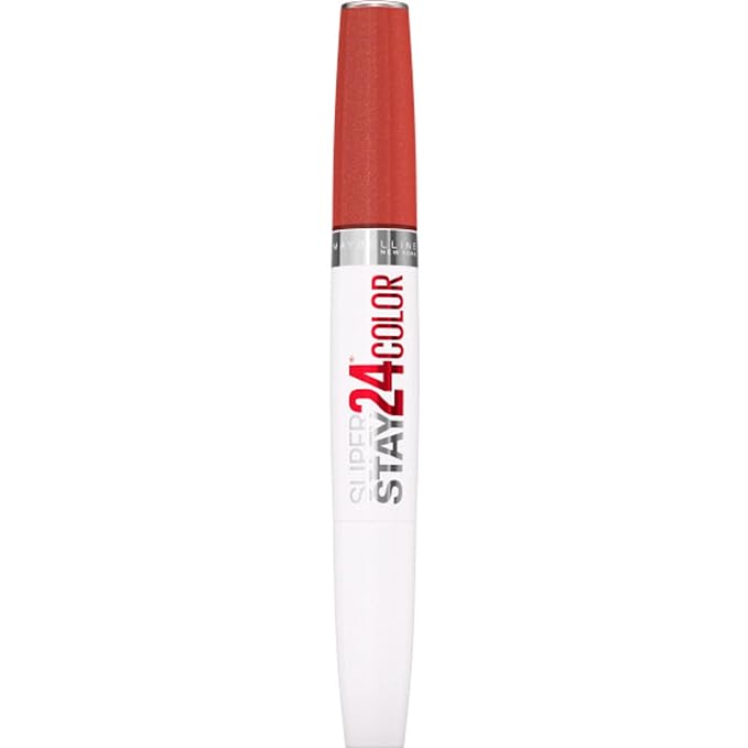 MAYBELLINE Super Stay 24 2-step Long Lasting Liquid Lipstick and Lip Balm, 915 Sultry Amber, 1 count