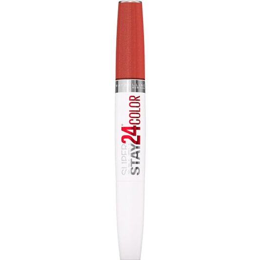 MAYBELLINE Super Stay 24 2-step Long Lasting Liquid Lipstick and Lip Balm, 915 Sultry Amber, 1 count