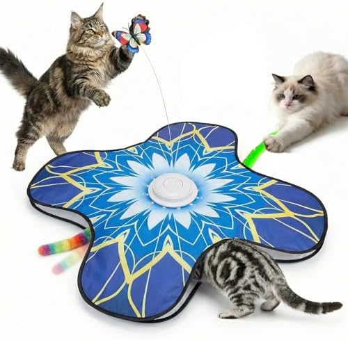 Interactive Cat Toys For Indoor Cats, Rechargeable Touch Automatic Cat Toy