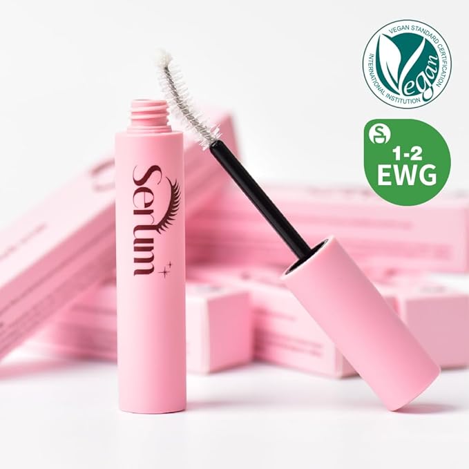 Lupine Eyelash Serum - Lash Growth Serum & Conditioner | Vegan Certified | Hypoallergenic | Korean Beauty for Longer, Fuller Lashes & Eyebrows
