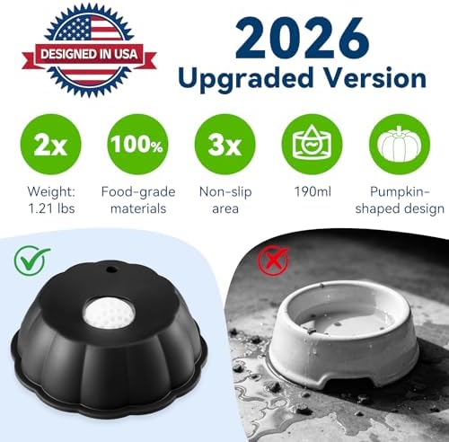 Dog Lick Bowl Ball Slow Feeder, Licking Bowl for Liquid Treat with Rolling Spin Sphere Roller Licker, Licky Feed Calming Anxiety Relief Enrichment Yogurt (Black)
