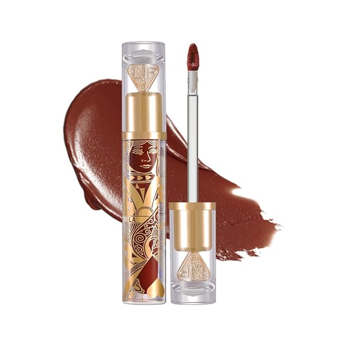 Velvet Matte Lip Stain – Long Lasting Waterproof Liquid Lipstick, Transfer-Proof Lightweight Lip Gloss, Non-Sticky Soft Matte Lip Tint with High Pigment, Smudge-Proof Lip Stain for All-Day Wear #82A