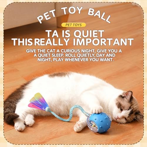 Interactive Cat Toys for Indoor Cats,3-Tails,Automatic Moving Kitten Toys