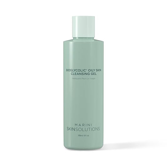 Bioglycolic Oily Skin Cleansing Gel - Glycolic Acid Face Cleanser for Extremely Oily/Problem-Prone Skin - Cruelty Free - Made in the USA - 6 fl oz