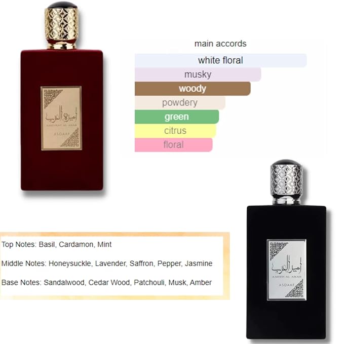Asdaaf Ameer Al Arab and Ameerat Al Arab EDP 100ML (3.4Oz) Value Pack (VALUE PACK)