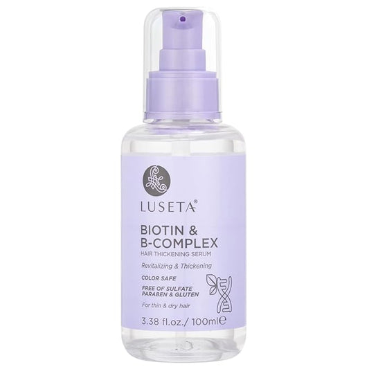 Luseta Biotin B-Complex Hair Oil Thickening & Strengthening for Thin and Dry Hair Promote Hair Growth 3.38oz
