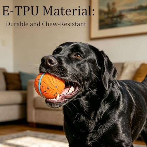 Interactive Dog Ball Toy, 3 Play Modes Smart Moving Bouncing Dogs Ball