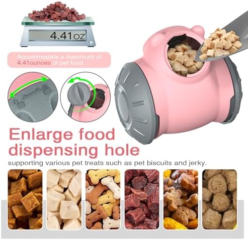 Rolling Dog Slow Feeder Toy - Dog Puzzles for Smart Dogs, Treat Dispensing Puzzle Toy for Small, Medium & Large Dogs – Engaging Food Dispenser for IQ Training & Boredom Relief