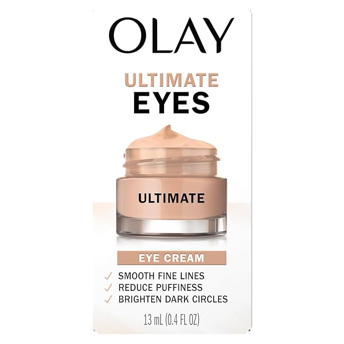 OLAY Ultimate Eye Cream for Dark Circles, Wrinkles And Puffiness 0.4 oz (Pack of 3)