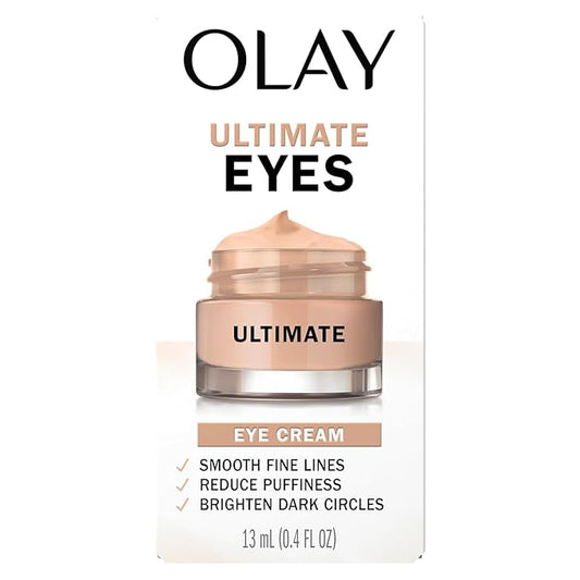 OLAY Ultimate Eye Cream for Dark Circles, Wrinkles And Puffiness 0.4 oz (Pack of 3)