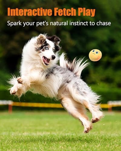 Squeaky Dog Toys, Stuffed Plush Puppy Toy Balls to Keep Them Busy, (8 Pack) Interactive Funny Pet Ball with Squeaker for Puppies Small Breed Medium Dogs
