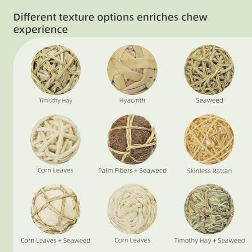 andwe Small Animals Play Balls Rolling Chew Toys (Pack of 9)