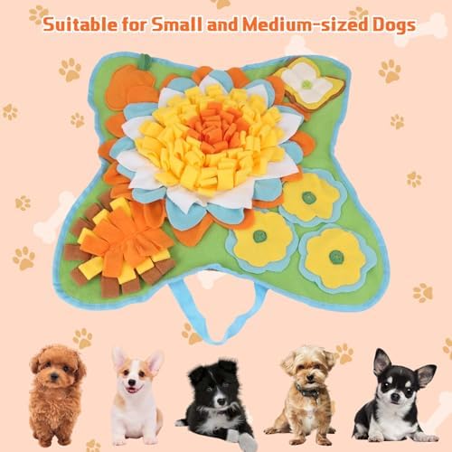 Yummy Sam Snuffle Mat for Small Medium Dogs Nose Smell Training, Green