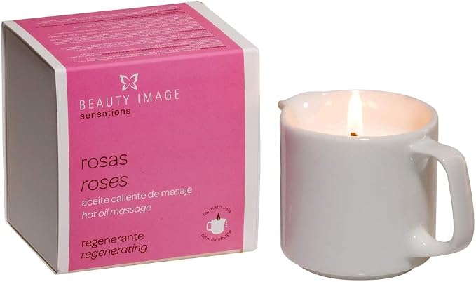 Beauty Image Rosehip Hot Oil Body Massage Candle