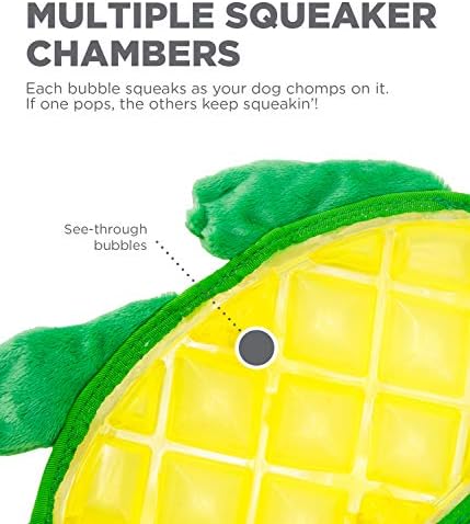 Outward Hound Bubble Palz Plush Gator Dog Toy, Large