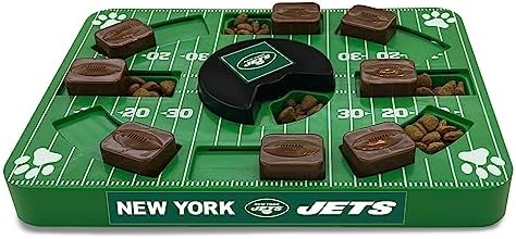 Pets First NFL NEW YORK Jets Puzzle Toy, Puzzle Treat Dog Toy, Interactive Dog Treat Toy, Dog Puzzle
