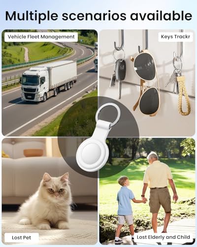 Real Time Location GPS Tracker Device for Car and Vehicles | No Subscription, No Monthly Fee, for Android and iPhone, Long Battery Life, Mini Hidden Magnetic, Tracking Kids Elderly Pet