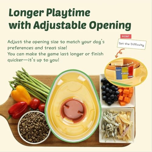 Yosoo Health Gear Avocado Pet Feeder Plastic Slow Feeder Dog Bowl, Leakage Design, Attractive Avocado Shape, Prevents Food Spillage, Practical and User Friendly, for Cats and Dogs