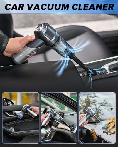 Saker Handheld Car Vacuum Cordless Portable 17000PA Foldable HL133 Silver