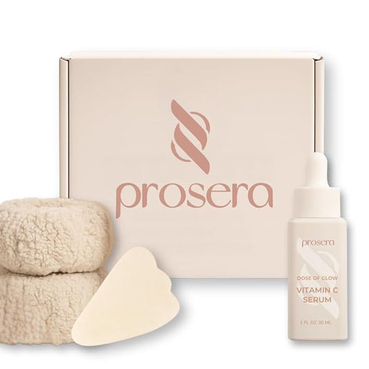 Dose of Glow Vitamin C Serum- Hydrating and Brightening Serum with Peptides, Hyaluronic Acid, Niacinamide and CoQ10. Firms Skin and Reduces Dark Spots and Fine Lines 1 oz (Limited Edition Glow Set)