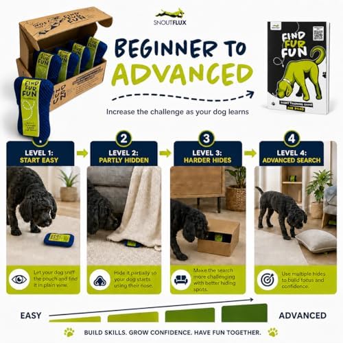 FIND-FUR-FUN Scent Training Game for Dogs with Step-by-Step Video Guide