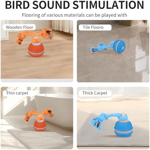 Interactive Dog Toys Dog Ball,Automatic Rolling and Bouncing Moving Dog Toy
