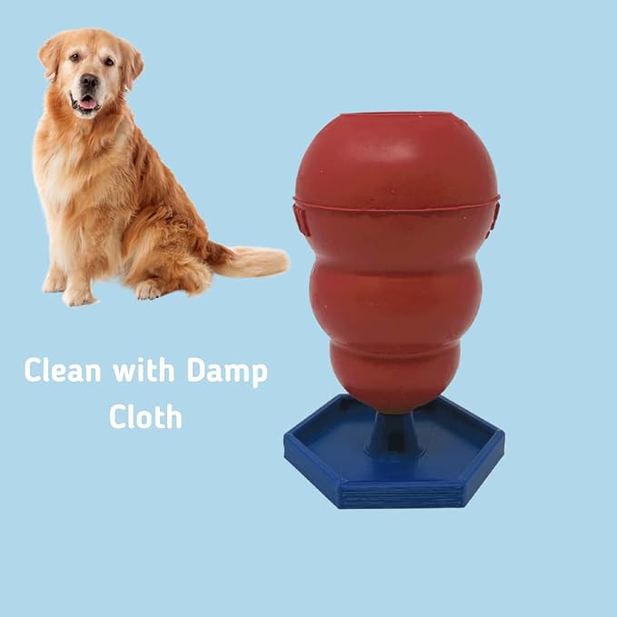 Freezer Holder & Packing Stand Compatible with Kong Dog Toys & Other Enrichment Toys | Enrichment Prep Stopper Stand Accessory for Dogs | Made in USA (Blue XL, XXL)